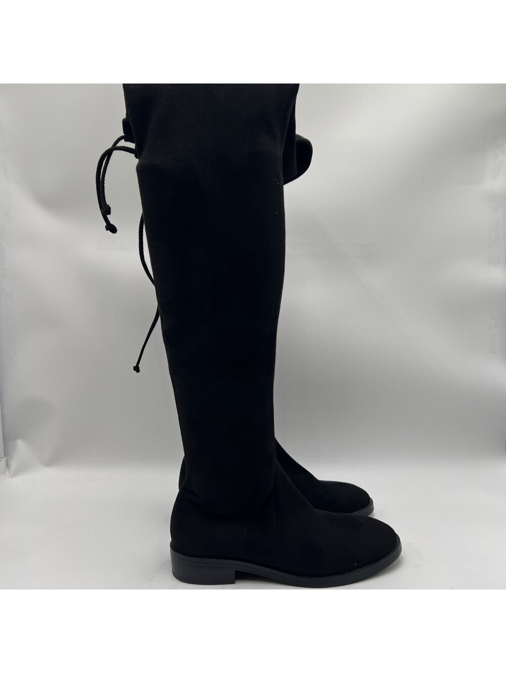 Women’s Stuart Weitzman Jocey Over-The-Knee Black Suede Boots Size 6B